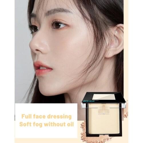Matte Poreless Pressed Powder Oil-control Double-layer Pressed Powder Brighten Skin Tone Natural And Delicate Pressed Powder