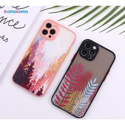Fashion Landscape Painting Phone Case Cover For iPhone 11 12 Pro Max Mini X XR XS 7 8 Plus Shockproof Protective Cover Shell