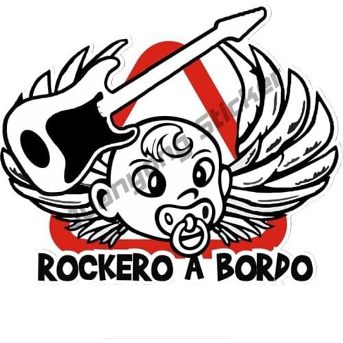 Cartoon Baby Rocker on Board Colorful Car Sticker and Decal Window Camper Truck Car Body Motorcycle Car Accessories KK16x13cm