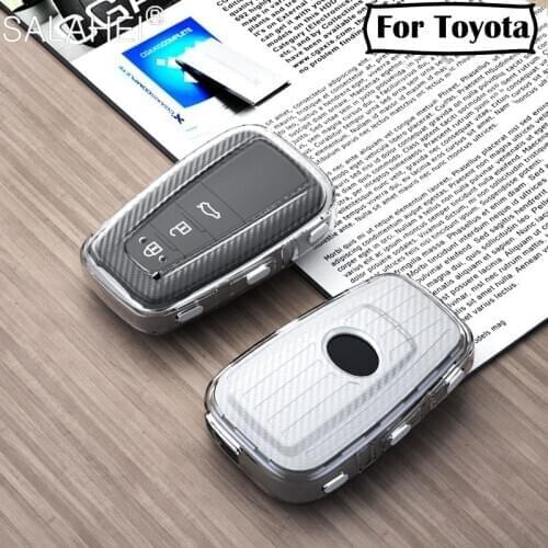 High quality New Soft TPU Car Key Case Full Cover For Toyota Prius Camry Corolla C-HR CHR RAV4 Prado 2018 Accessories Keychain