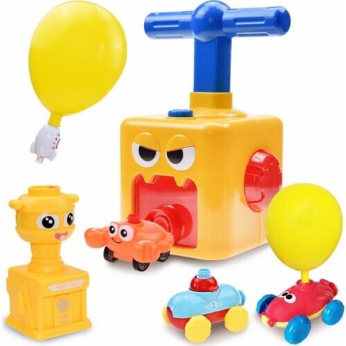 NEW Rocket Balloon Launch Tower Toy Puzzle Fun Education Inertia Air Power Balloon Car Science Experimen Toys for Children Gift