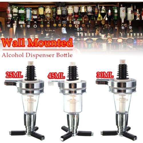 25/30/45ml Bottled Whiskey Wall-Mounted Dispenser Bar Home Pourer Wine Divider