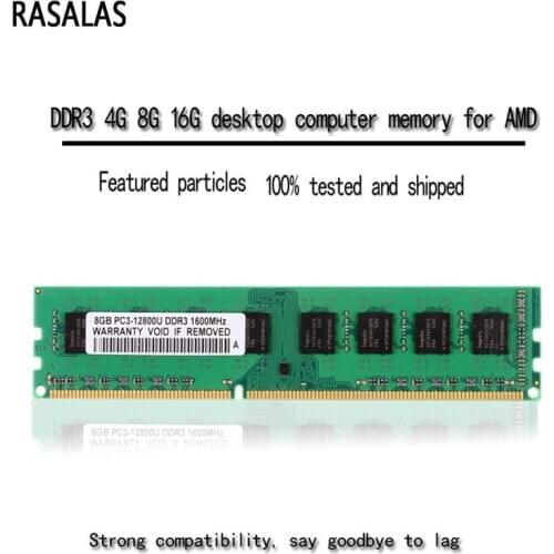 Rasalas Desktop Memory 4G 8G Oперативная Nамять DDR3 1066 1333 1600MHz for AMD Compatible Computer Motherboard RAM