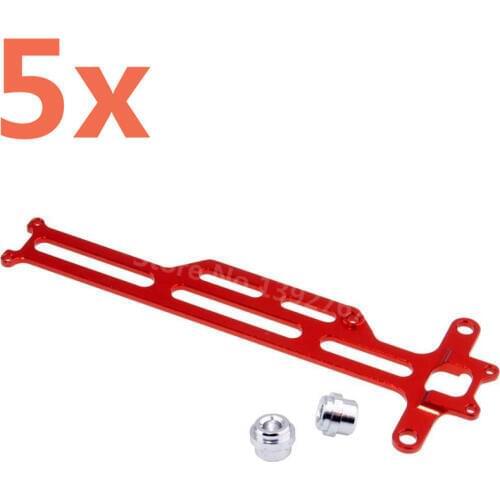 5Pieces RC Car Alum. Alloy Radio Tray(Al) For 1/18 Scale Models Revel 24540 Scorch Hobbico Dromida BX/MT/SC4.18 Monster Truck RC