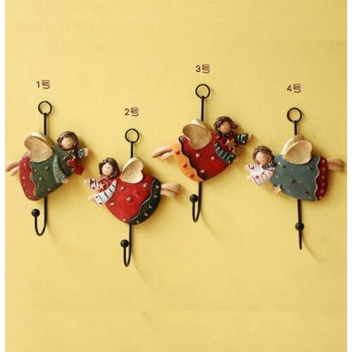 Retro nostalgic European angel decoration hook key single hook