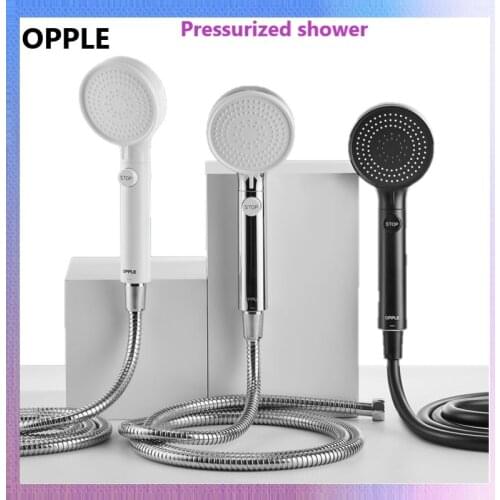 MIJIA OPPLE Booster hand shower set Supercharged third gear water mode One-click STOP button Wall mounted Bathroom Faucet