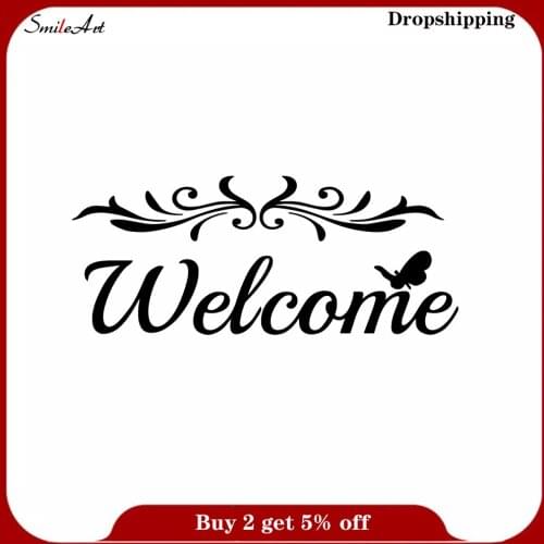 Modern Interesting text Removable Art Vinyl Wall Stickers Waterproof Wall Decals Sticker Mural