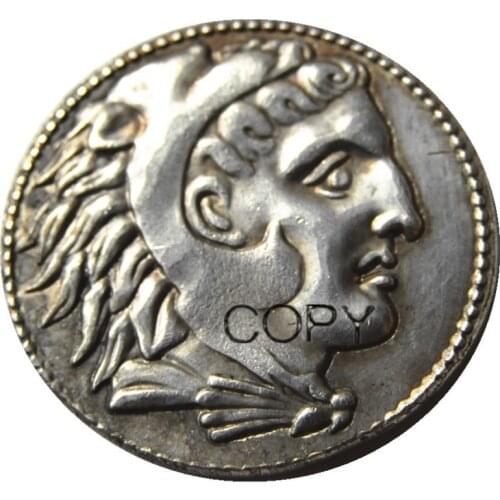 G(37) Ancient Silver Punic Tetradrachm Coin from Sicily - 300 BC Silver Plated Copy Coins