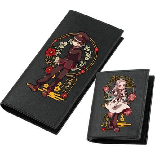 Toilet-Bound Hanako-kun Unisex Long Purse Boy ID Card Holder PU Leather Short Wallet Gift Money Bag Kawaii Coin Pocket Clutch