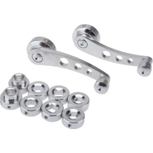 2 Pcs Universal Car Billet Aluminum Window Crank Handle Replacement Winder Truck Pickup Door Professional Spare Auto