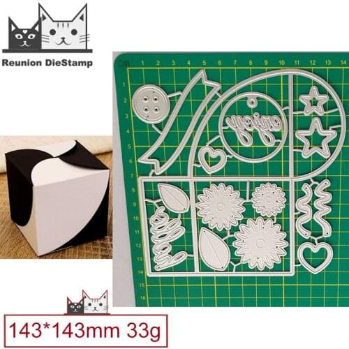 Cut Die Christmas Gift Candy 3D INFINITY BOX Cut Metal Cutting Dies Scrapbooking Steel Craft Die Embossing Paper Cards Stencils