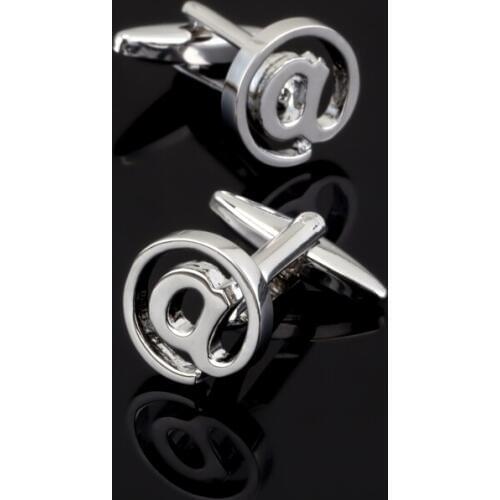 XK313 High quality French Cufflinks mathematical symbol @ Cufflinks mens business shirt accessories crazy promotion