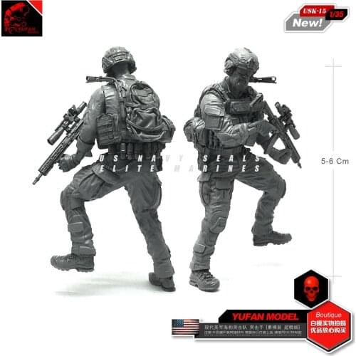 1 / 35 Modern American Navy Seal Trooper Resin Soldier Model Usk - 15