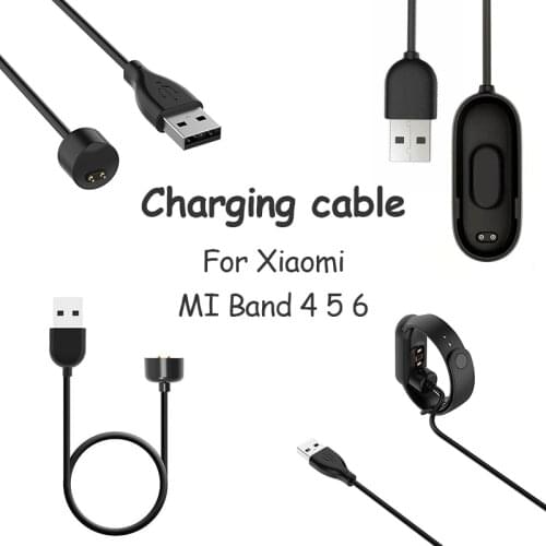 1pc Charger Wire For Xiaomi Mi Band 6 5 4 Smart Wristband Bracelet For Mi Band 6 5 4 Smart Watch USB Charger Cable Dropship