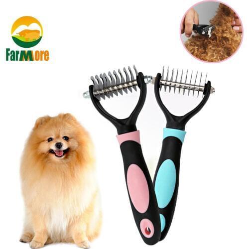 1PCS Dog Cat Pet Open Knot Brush Ten Blades Open Hair Knot Knife Pet Grooming Trimmer