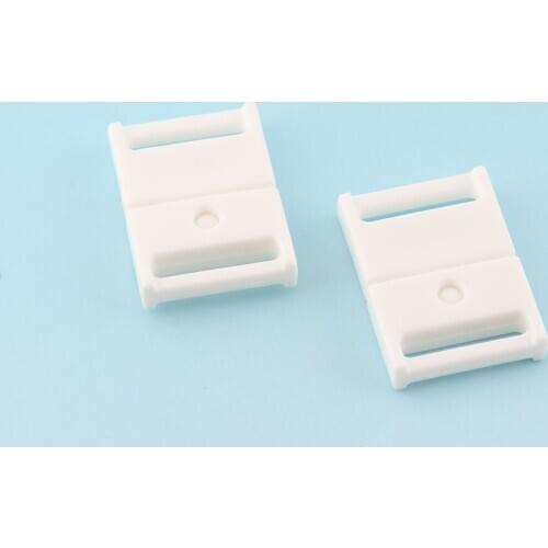 White Release Buckles 30pcs Plastic Adjuster Buckle Strap Buckle Bag Hardware Adjuster Slider Buckles Dog Collar Belt buckle