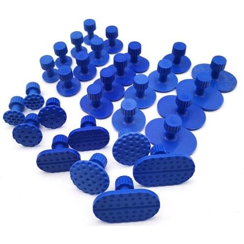 30pcs Blue Nylon Car Dent Repair Tool Glue Puller Tabs Glue Puller Tabs Lifter Paintless