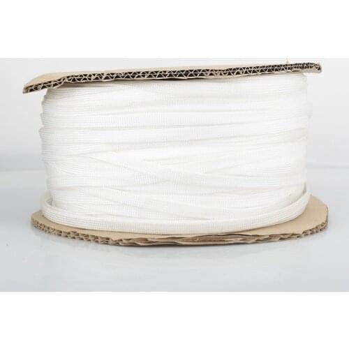 5M XW66 Pure White soft cotton Nylon Cable Sleeves RCA XLR Interconnect Braided Cable Sleeve HI-End HIFI Cable Sleeve Cover