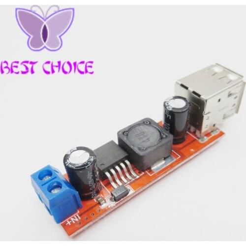 5PCS New Arrival DC 6V-40V To 5V 3A Double USB Charge DC-DC Step-down Converter Module High Quality Hot Selling