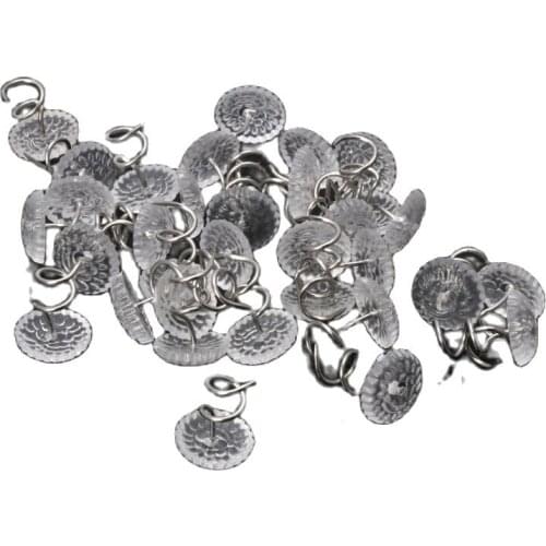 50PCS Clear Heads Twist Pins Fixed Fastener for Upholstery Blankets Sofa sets
