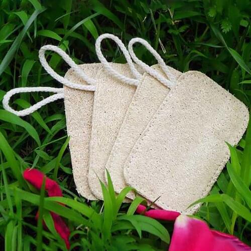 6pcs Eco-Friendly Loofah Sponges Kitchen Sponge Loofah Kitchen Cleaning Scouring Pad Biodegradable Dishes Dishwashing Sponge
