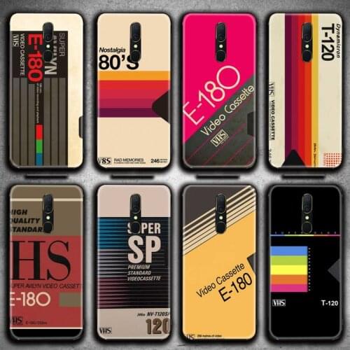 80s VHS Tribute Phone Case For Oppo A5 A9 2020 Reno2 z Renoace 3pro A73S A71 F11