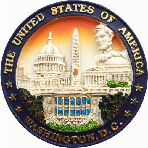 BABELEMI Hot Resin 3D USA Washington Fridge Magnet Souvenir Refrigerator Magnets Sticker Home Decoratioins