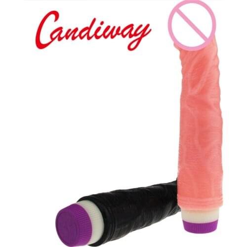 Candiway Big Size Super Simulation Charged Dildo G-Spot Stimulation Adult Masturbation Flirting Products Sex Toy For Couple