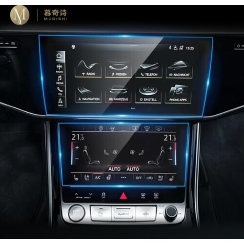 For Audi A8 S8 2018 2019 2020 Car GPS navigation film LCD screen Tempered glass protective film Anti-scratch Film Accessories
