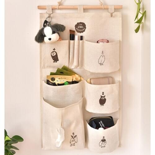 Saving Space 9 Pockets Home Wall Hanging Organizer Storage Toys Paper Tissues Glasses Bedroom Bathroom Organizer Container