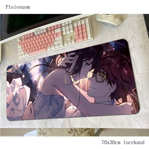 Mystic messenger mouse pad gamer 700x300x4mm gaming mousepad locked edge notbook desk mat esports padmouse pc gamer mats gamepad
