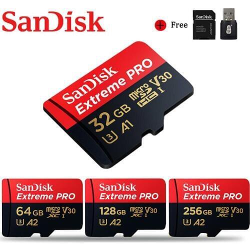 SanDisk Extreme Pro Micro SD Card 400GB 256GB 128GB Memory Card 64GB 32GB U3 V30 4K Flash Card Microsd TF/SD Card For phone