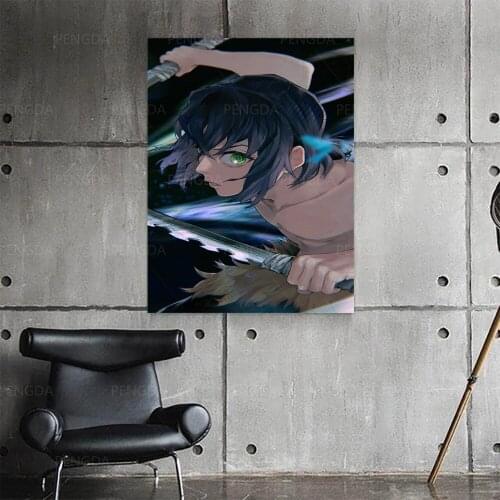 Canvas HD Printed Painting Demon Slayer Kimetsu No Yaiba Wall Art Poster Home Decor Pictures Living Room Modular No Framework