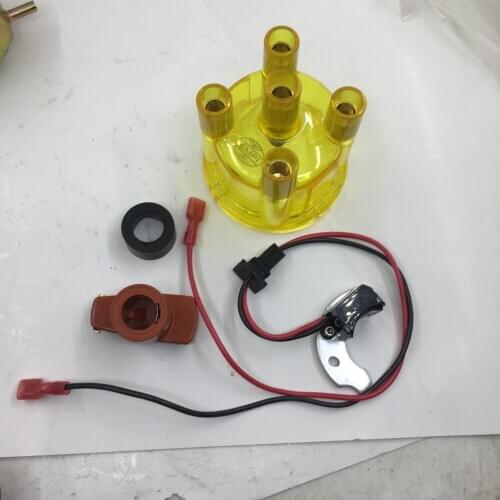 SherryBerg electrical Electronic Ignition kit JFU4 with Distributor yellow Cap & Rotor for Ford Pinto for bosch distributor