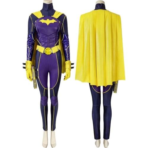 Halloween Gotham Knights Bat Girl Battle Cosplay Costume Adult Women Outfit Party Outfit Full Props Suit