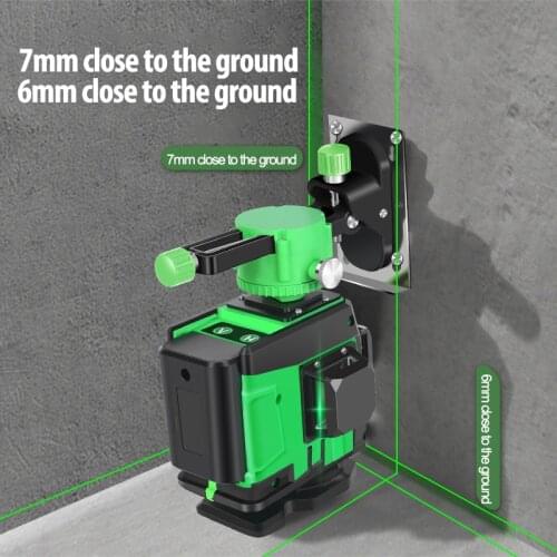 Laser Level 12 16 Lines 3D Self-Leveling 360 Horizontal Vertical Cross Super Powerful Green Laser Beam Horizontal Rangefinder