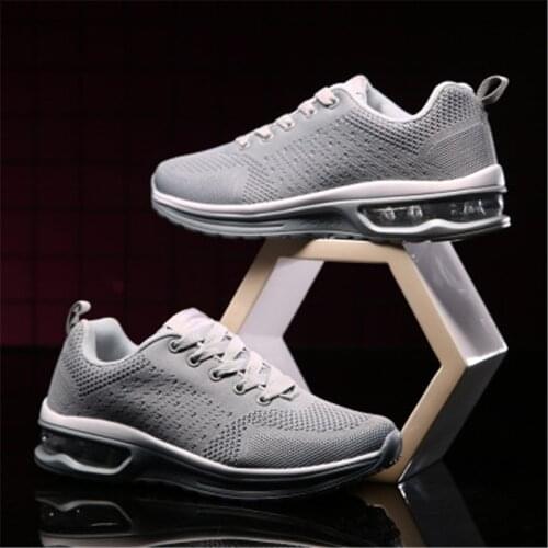 2021 New Vulcanized Shoes Solid Color Classic Male Sports Shoes Lace Up Mesh Breathable Platform Big Size Outdoor Running