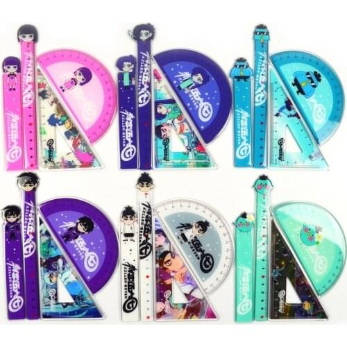 Killer Seven Ruler Set Kawaii Anime Rulers Straight Accessories Cute Stationery Cartoon Set of Drafting Rules School Supplies