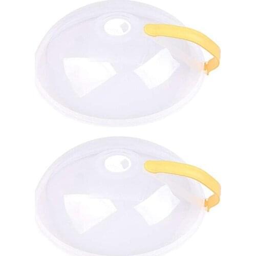 New Microwave Splatter Cover, Microwave Plate Cover Guard Lid with Steam Vents Keeps Microwave Oven Clean,2 Pack
