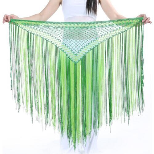 The new Argentina triangle shawl color style belly dance clothing belly dance waist chain belly dance hip towel mermaid