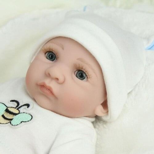 HUYU 10 Inch Looking Lifelike Realistic Baby Silicone Newborn Care Soft Body Toy