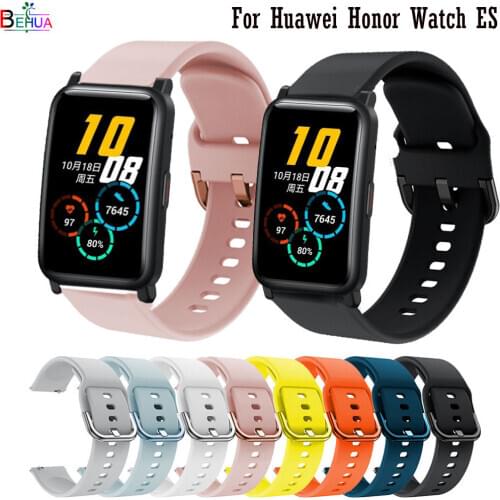 Soft Silicone 20mm WatchBand Strap for Huawei Honor Watch ES Original Smartwatch Bracelet Wristband Correa Watchstrap Waterproof