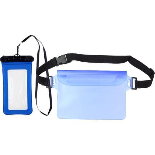Sealed Waterproof Waist Punch Dry Wallet Bag & Water Proof Phone Bag Waterproof Bag Combanation Set Anti-Corrioson