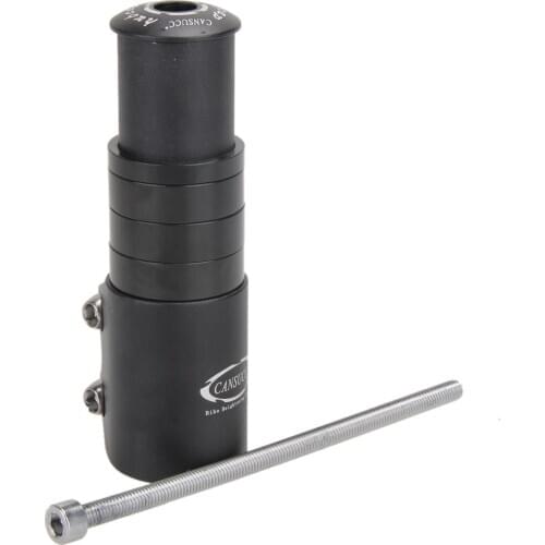 12cm Bicycle Handlebar Extender Fork Stem Rise Up Extension Heads Up Black Bike Fork Extender MTB Mountain Bikes Cycling Part