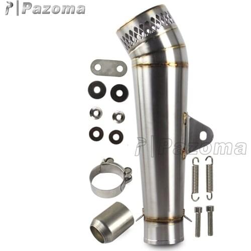 Universal Motorcycle GP Stainless Steel Exhaust Muffler Pipe Slip on Street Motorcycles