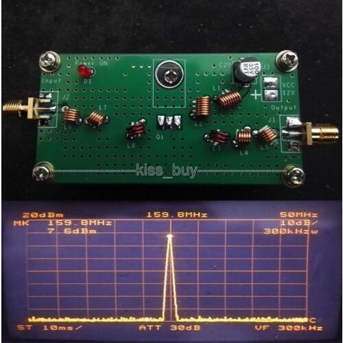 Power Amplifier 6w FM 88Mhz-108MHz 140-170MHz DC 12v for VHF Ham Radio Amplifier With heat sink