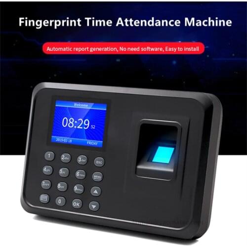 Intelligent Biometric Fingerprint Time Clock Recorder Device LCD Scree Employee Fingerprint Attendance Machine