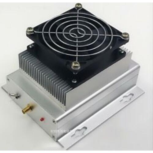 UHF 400-470MHZ 433MHZ 80W Ham Radio Power Amplifier Interphone + Heatsink + Fan