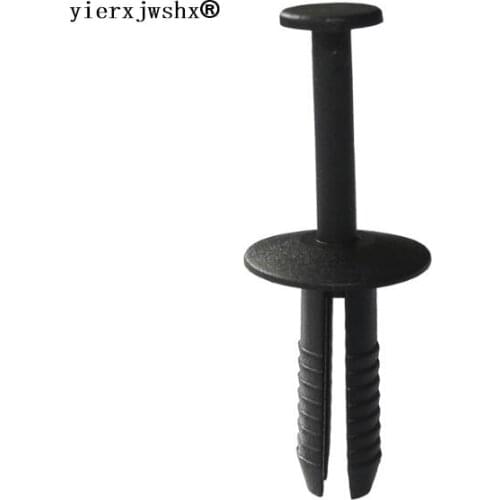 Yierxjwshx 100/300/500/1000pcs 6mm Push Type Retainer auto Clips and Fasteners automotive plastic clip for BMW