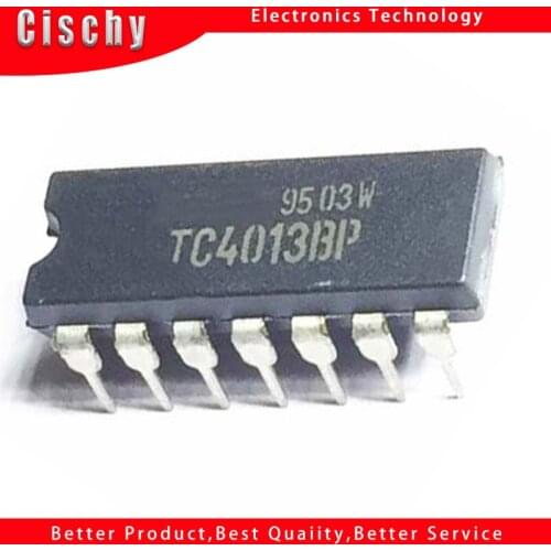 10pcs/lot TC4013BP TC4013 DIP-14 double D-type flip-flop new original